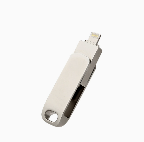 High-capacity metal USB flash drive, 2-in-1 dual-interface mobile phone USB flash drive image