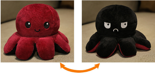 Flip Little Octopus Pillow Doll Plush Toy