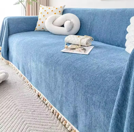 One piece solid color sofa cushion