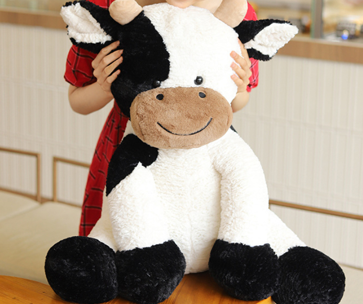Bean Cow Doll Sitting Cow Plush Toy