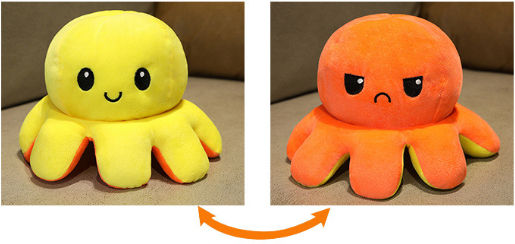 Flip Little Octopus Pillow Doll Plush Toy