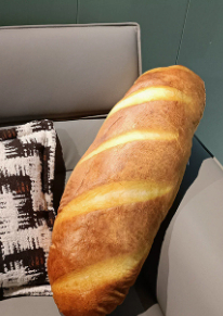 Simulated Snowflake Caramel Sesame Bread Pillow