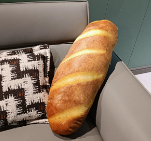 Simulated Snowflake Caramel Sesame Bread Pillow image