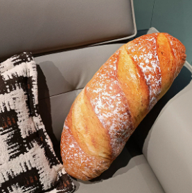 Simulated Snowflake Caramel Sesame Bread Pillow