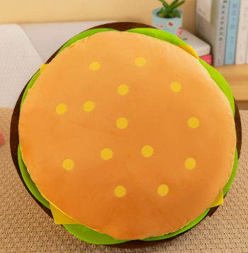 Funny french fries burger plush toy pillow
