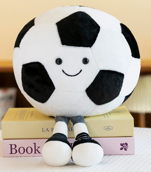 Fun simulation basketball and soccer plush toys
