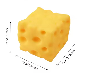 Simulated cheese squeeze toy for stress relief