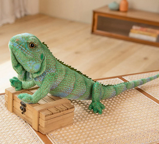 Crawling Pet Doll Simulation Lizard Plush Toy Home Decoration Mane Lizard Doll