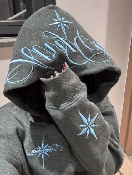 North Star Embroidered Hoodie
