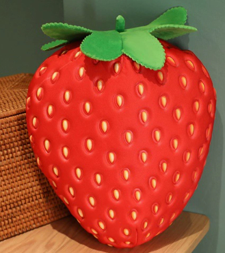 Simulated Strawberry Pillow