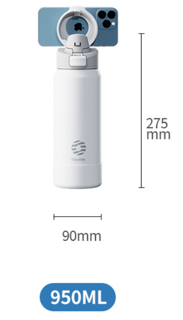 Large-capacity stainless steel magnetic suction drinking cup image