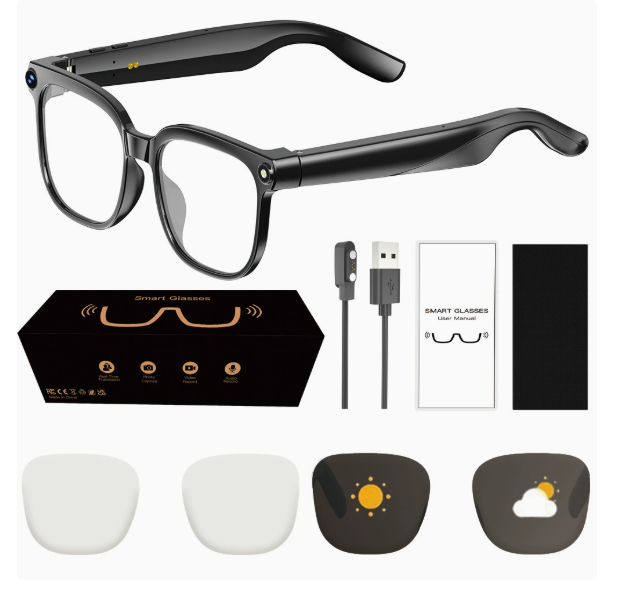 Bluetooth-enabled smart glasses with AI-powered voice communication