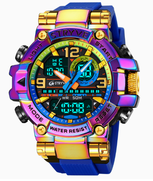 Sport Colorful Night Glow Electronic Waterproof Watch