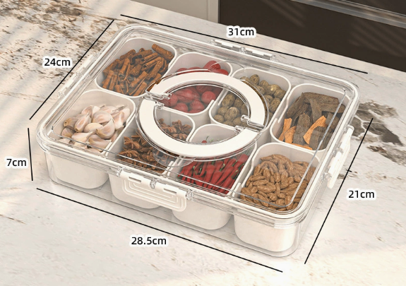 Condiment and seasoning container refrigerator storage box image