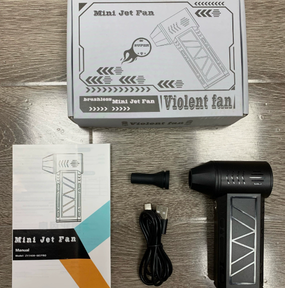 Mini camping outdoor handheld turbofan
