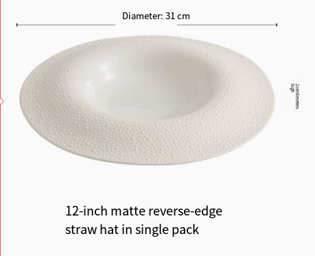 Factory Sesame Dot Round Ceramic Plate image