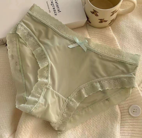 Ice silk pure cotton triangle pants for women