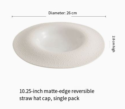 Factory Sesame Dot Round Ceramic Plate