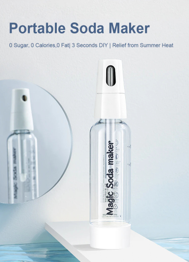 Portable carbonated water machine, soda water household homemade beverage machine