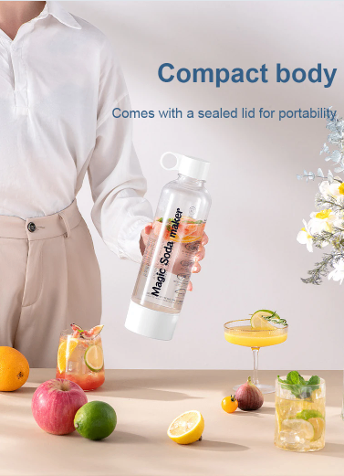 Portable carbonated water machine, soda water household homemade beverage machine image