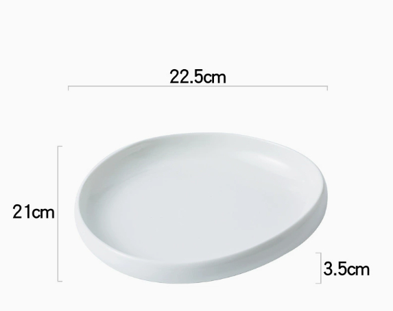 Ceramic Western-style dinner plates, restaurant and commercial tableware