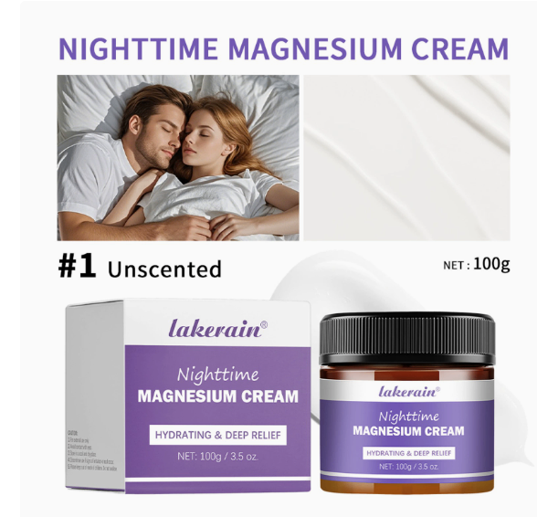 Sleeping magnesium lotion body moisturizing and hydrating lavender scented body lotion image