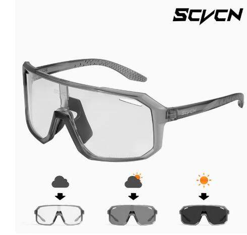 Color changing cycling goggles