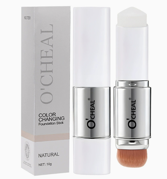 Discoloured foundation make-up stick fully covered with concealer liquid foundation stick