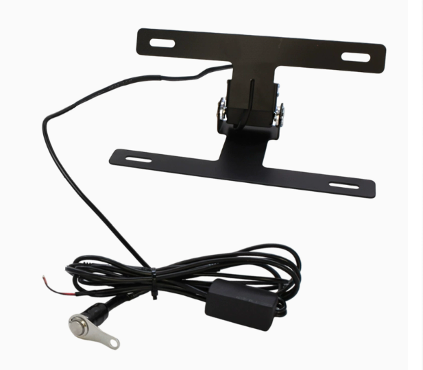 Motorcycle Motorcycle Pedal Electric Remote Control Folding Racetrack Modification Short Tail Folding Rear License Plate Frame image