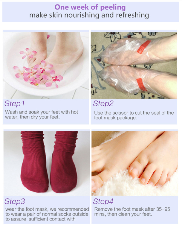 Lavender Essence Exfoliating Foot Mask