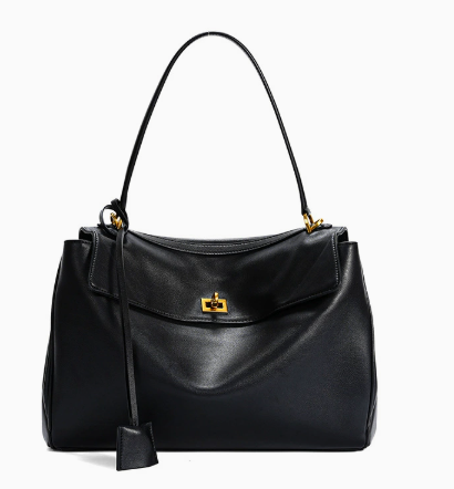 Crossbody leather tote bag image
