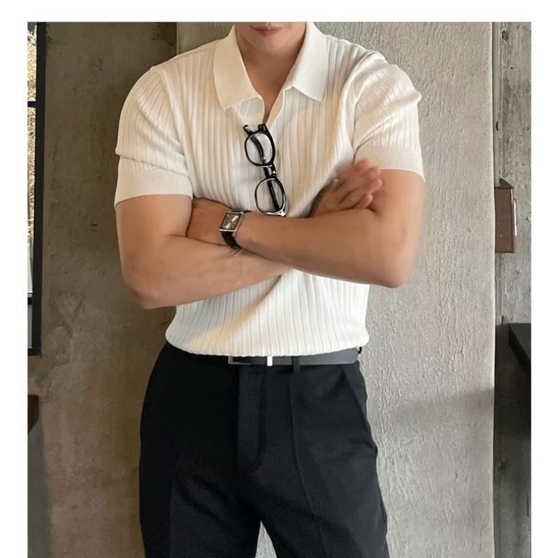 Summer Ice Silk Men's Polo Short-Sleeve image