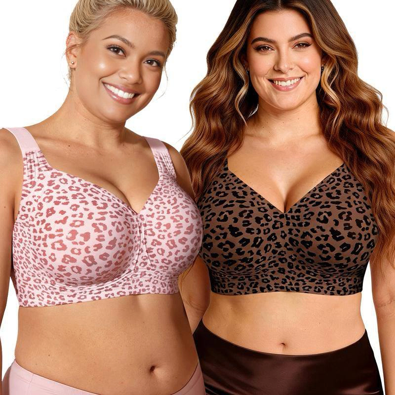Women's Seamless Thin Wire-Free Bra with Push-Up Comfort image