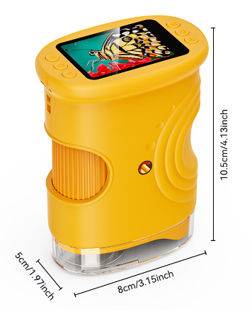 2MP HD Imaging Microscope – Outdoor Exploration & Science Education Toy for Kids