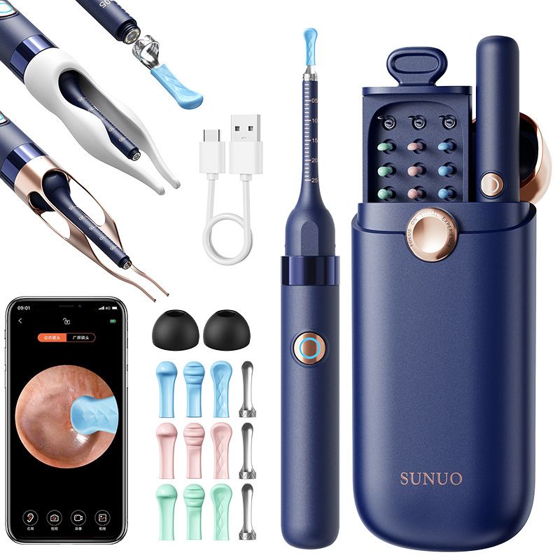 Visual ear pick with clip, a special ear cleaning tool image
