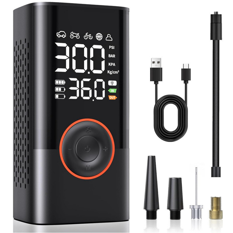 Wireless car air pump, electric smart portable off-road bicycle air pump image