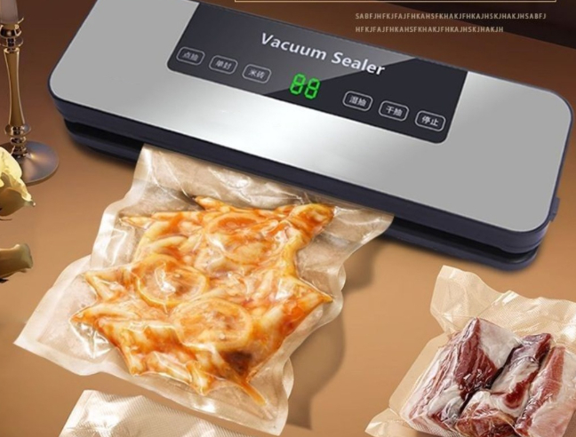 Fully automatic wet and dry vacuum sealing machine for home use, sealing machine for fresh food packaging, vacuum machine