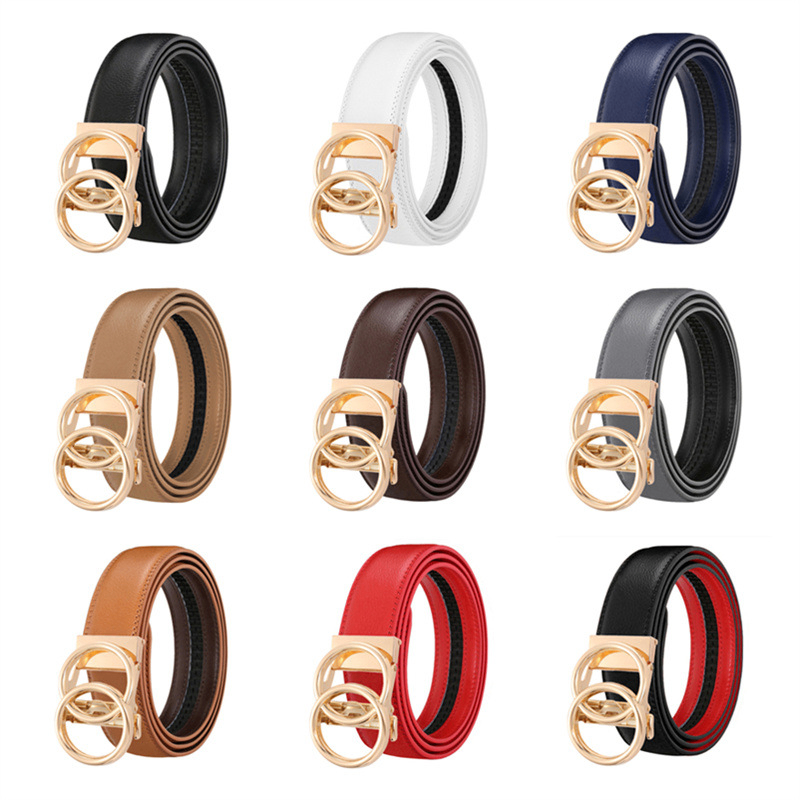 Simple double-ring men's automatic belt image