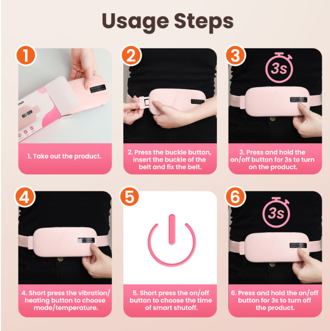 Waist massage belt