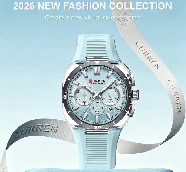 Men's Tape Sports Six Pin Watch
