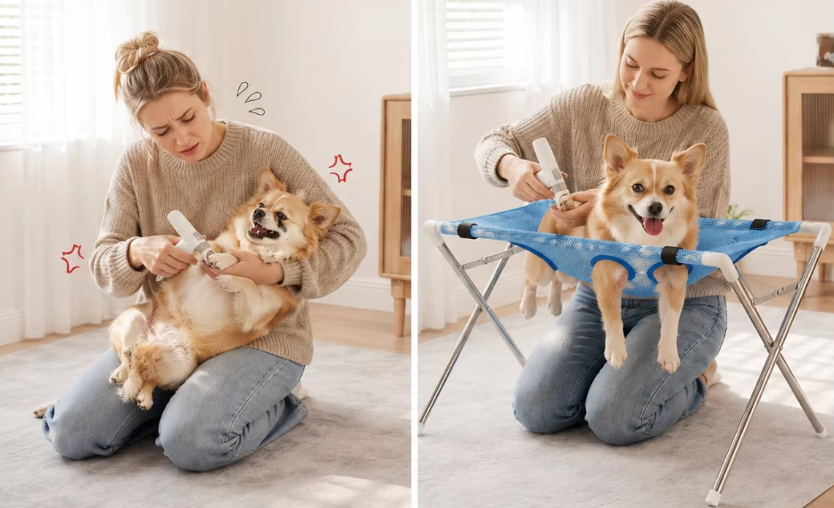 Detachable pet hammock fixator