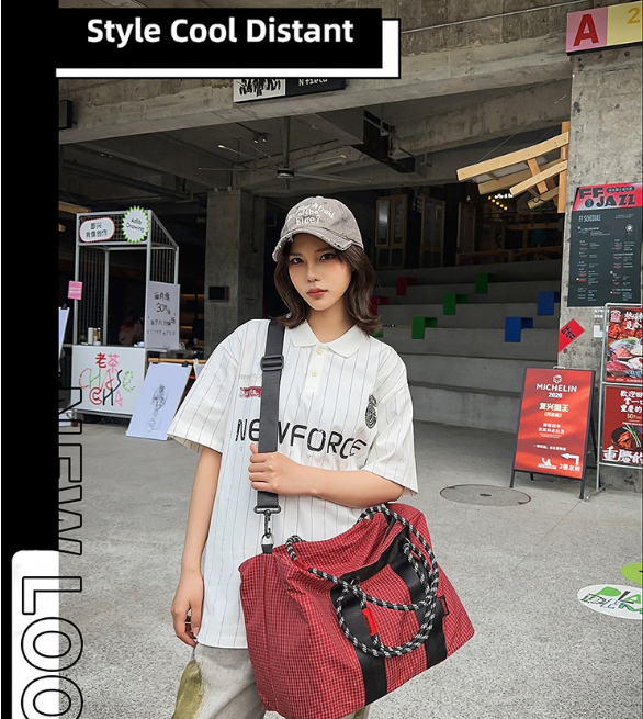 Large capacity climbing rope bag, wet and dry separation sports and fitness bag, outdoor waterproof handbag/crossbody travel bag