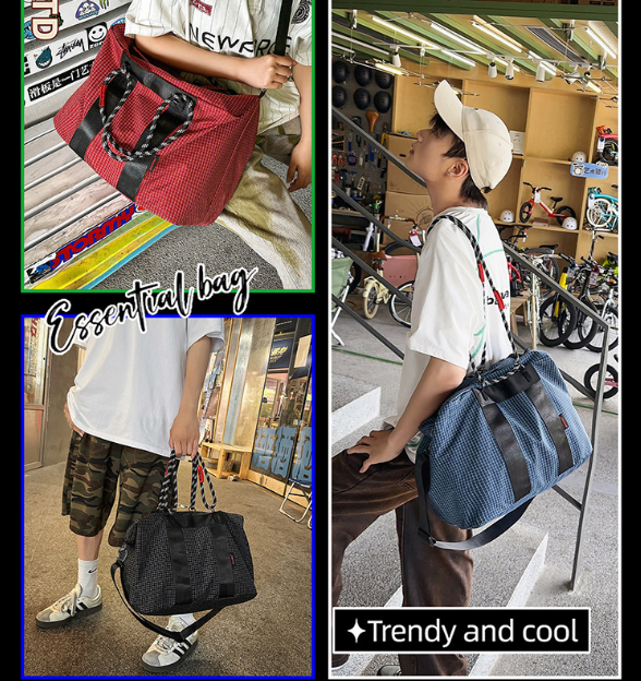 Large capacity climbing rope bag, wet and dry separation sports and fitness bag, outdoor waterproof handbag/crossbody travel bag