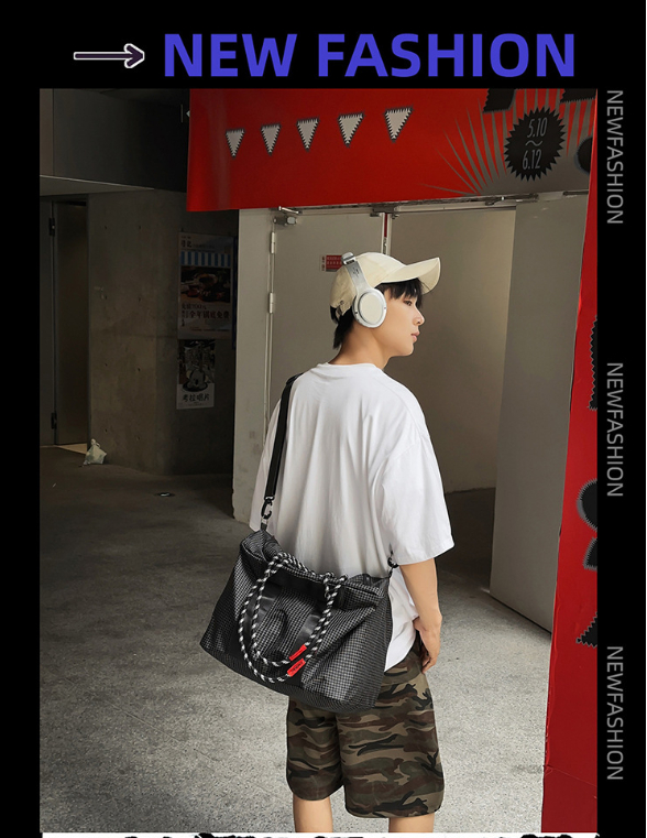 Large capacity climbing rope bag, wet and dry separation sports and fitness bag, outdoor waterproof handbag/crossbody travel bag