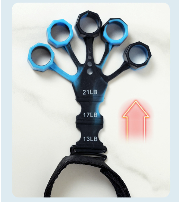Vein trainer for finger flexibility practice, rehabilitation grip equipment, five-finger strength, wrist exercise, muscle and arm training