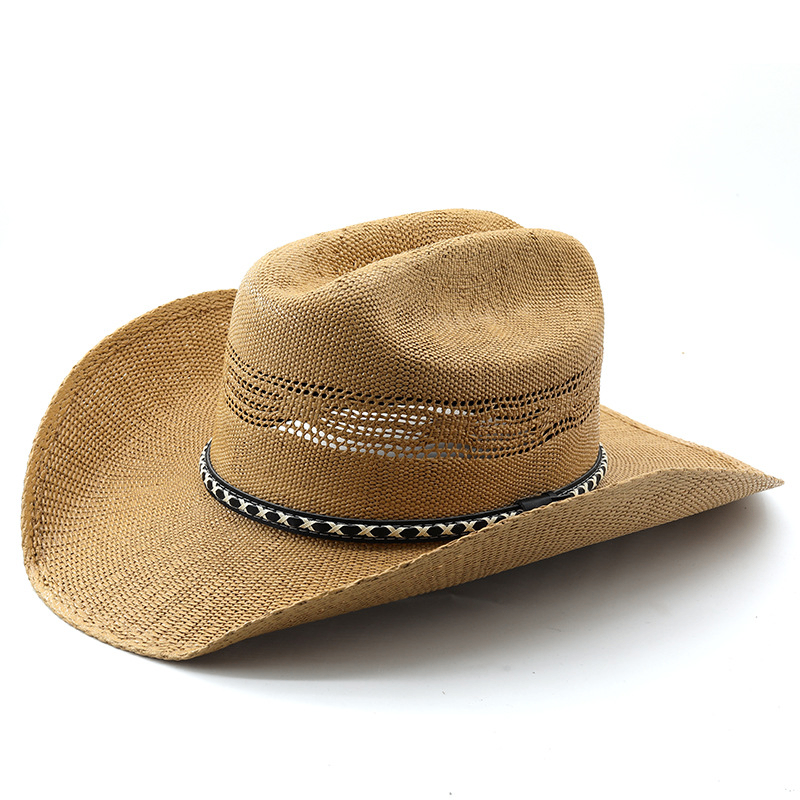 Handwoven Straw Cowboy Hat image
