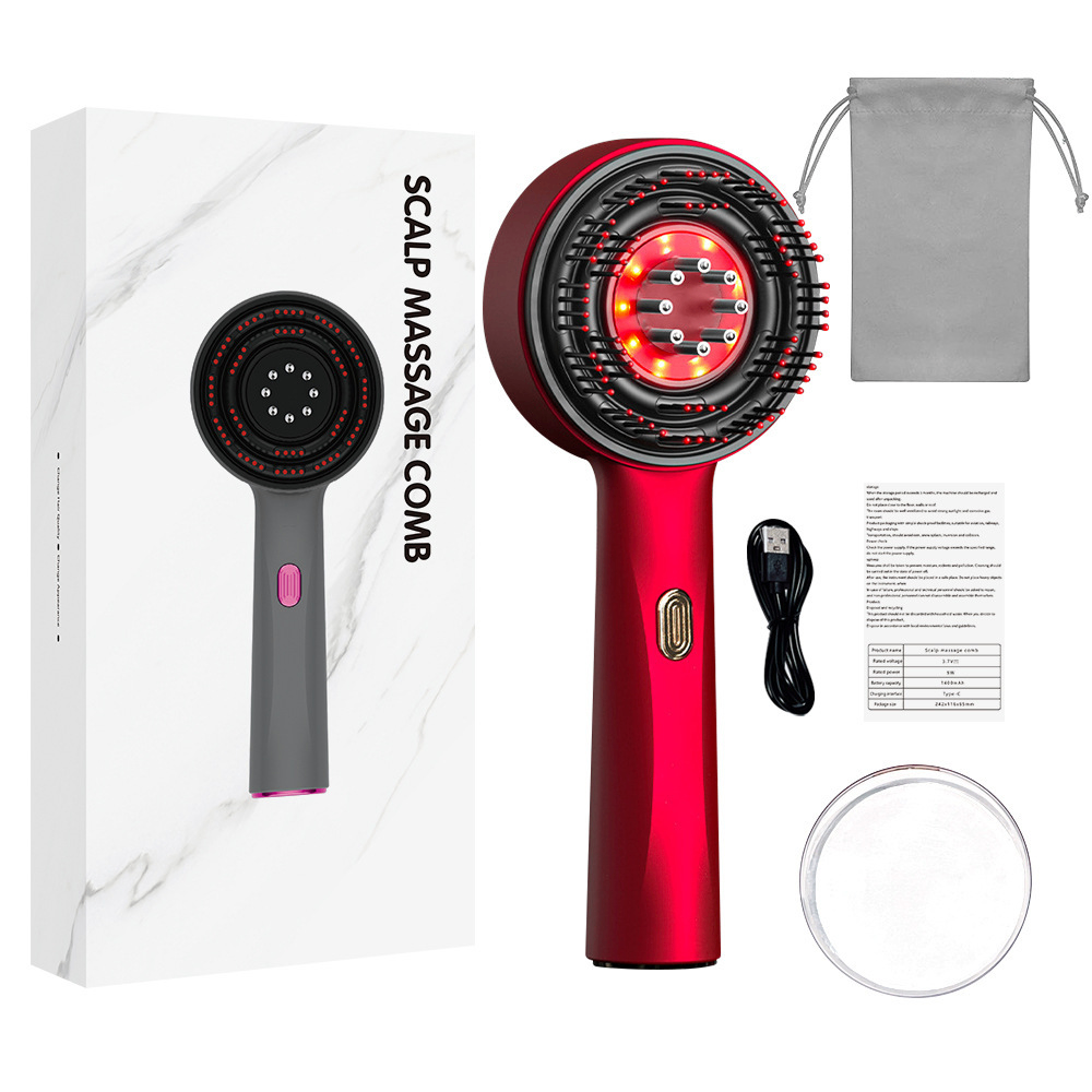 Scalp Massage & Hair Care Comb – Red Light Therapy & Serum Applicator (Gift) image