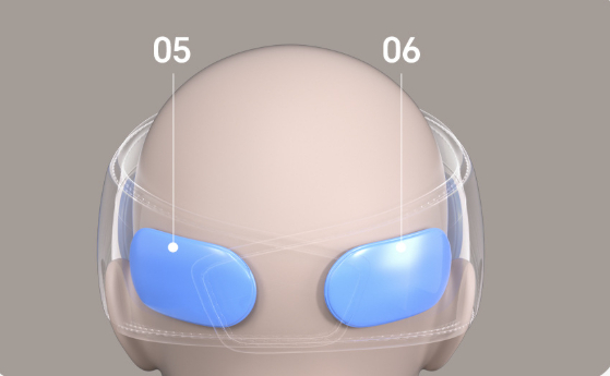 Head massager sleep device