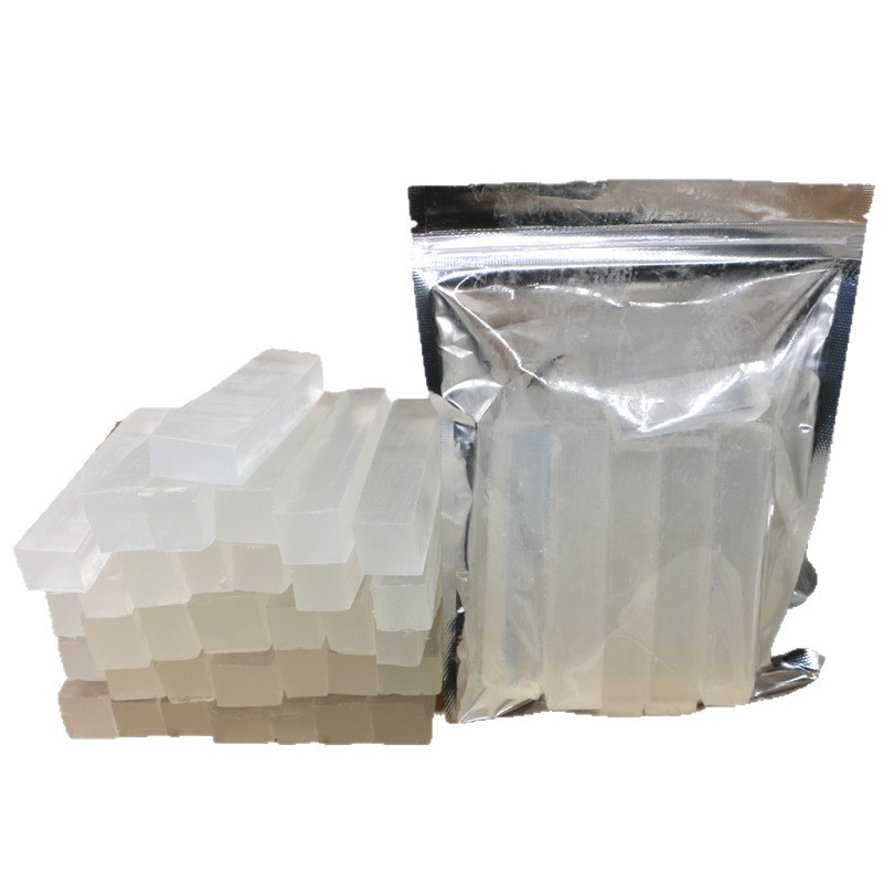 Milky-white translucent melt-and-pour soap base (raw material for handmade soap) image
