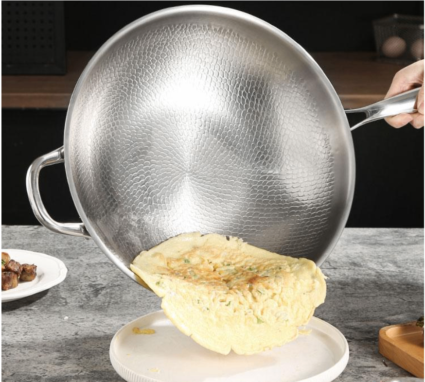 Household flat-bottomed frying pan image